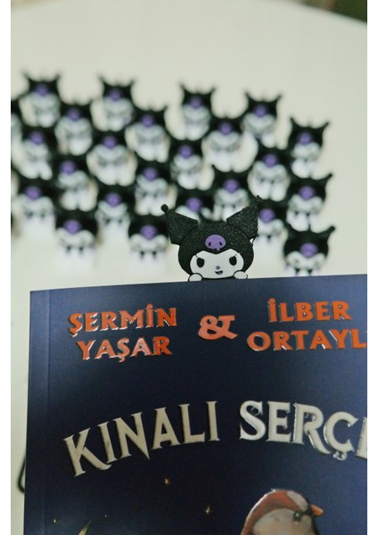 Kuromi Ayraç - Anahtarlık - 2 Adet Kalem Arkası Süsü 3'lü Set modelleri