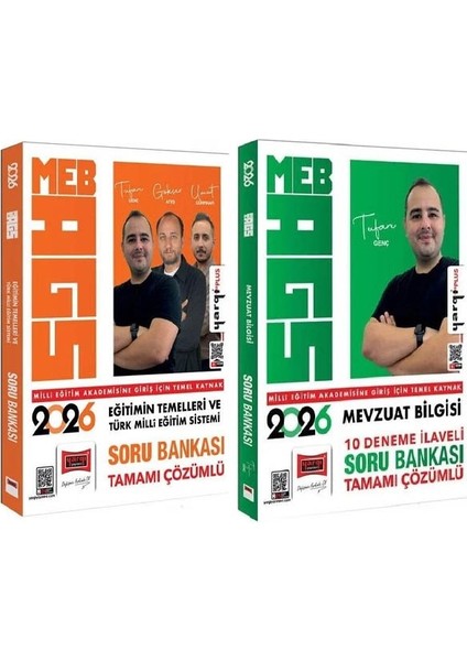 Yargı 2026 Meb-Ags Eğitimin Temelleri ve Türk Milli Eğitim Sistemi + Mevzuat Bilgisi Soru Bankası 2 Lı Set