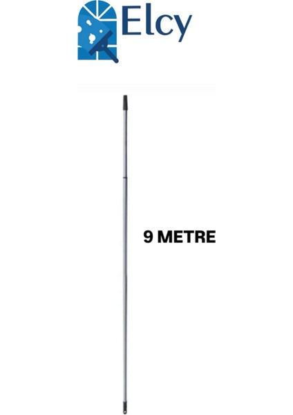 Cam Temizlik Seti 9 Metre Teleskopik Uzayabilen Metal Sap