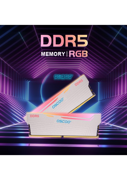 White Radiantx R500 RGB 32GB (2X16) 6000MHZ CL46 DDR5 Ram fiyatları