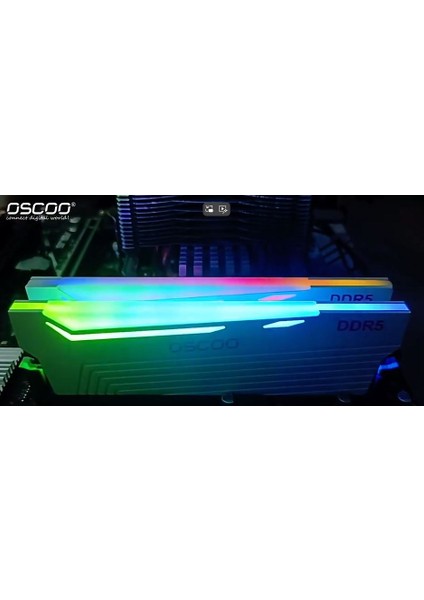 White Radiantx R500 RGB 32GB (2X16) 6000MHZ CL46 DDR5 Ram