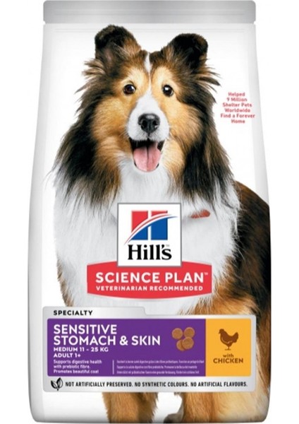 Sensitve Skin Tavuklu Hassas Yetişkin Köpek Maması 14 kg