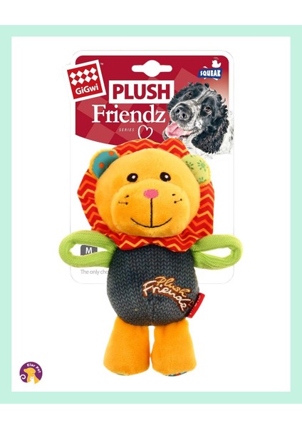 Sesli Peluş Aslan Köpek Oyuncağı