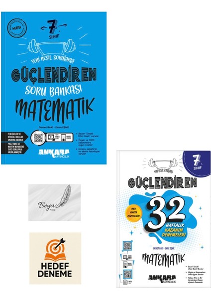 Ankara 7.sınıf Güçlendiren Matematik Soru 32 Haftalık Matematik Denemeleri Hedef Deneme