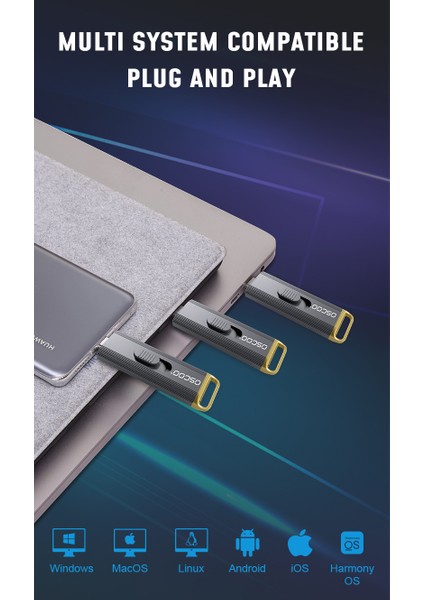 D8 512GB 20GBPS (2100/1900MB/s) Usb3.2 Gen2*2, Type C Taşınabilir SSD indirimleri