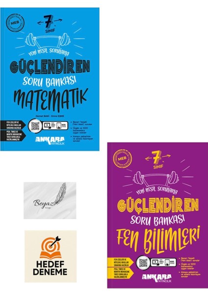 Ankara 7.sınıf Güçlendiren Matematik Fen Bilimleri Soru Bankası Hedef Deneme