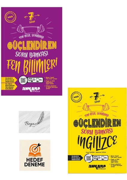 Ankara 7.sınıf Güçlendiren Fen Bilimleri Ingilizce Soru Bankası Hedef Deneme