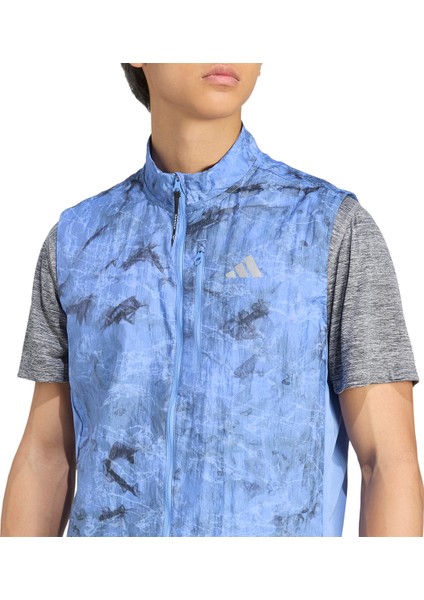 Own The Run Spray Dye Vest Erkek Mavi Koşu Yelek JL8727 fırsatları