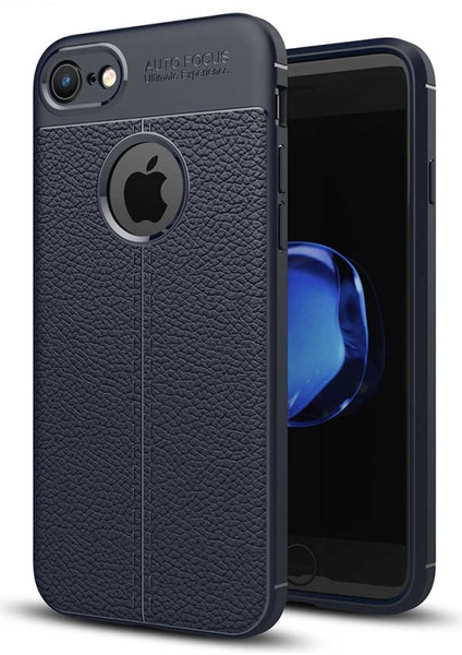 Apple iPhone 6 Kılıf Deri Görünümlü Esnek Kırılmaz Şık Lüks Niss Silikon Kapak