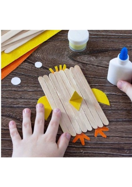 40 Paket Natural Ince Dil Çubuğu Paketi 50'li Abeslang Tahta Dil Çubuğu - Ağda Spatulası fiyatları