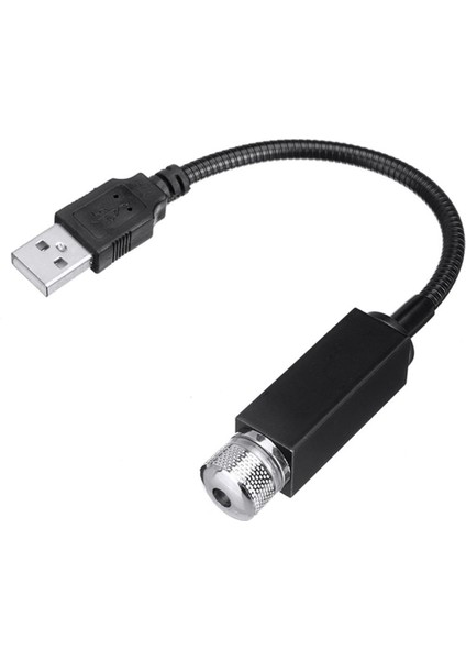USB Araç Içi̇ Dekorati̇f Mor LED Işik