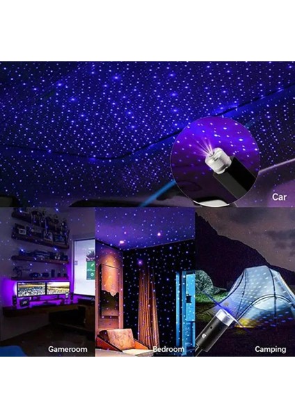 USB Araç Içi̇ Dekorati̇f Mor LED Işik fiyatları