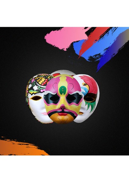100 Adet, Karton Maske, Boyanabilir, Eğitici Maske Boyama, Etkinlik ve Hobi Maskesi fiyatları