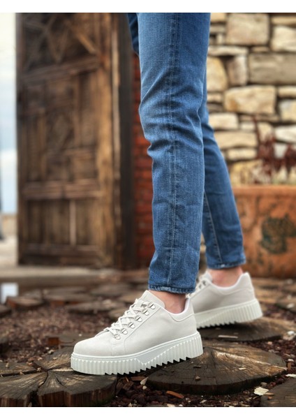 ET0505 Çengel Bağcıklı Gri Renk Yüksek Tabanlı Günlük Ayakkabı modelleri