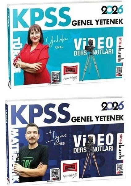 Yargı 2026 Kpss Türkçe + Matematik Video Ders Notları 2 Li Set