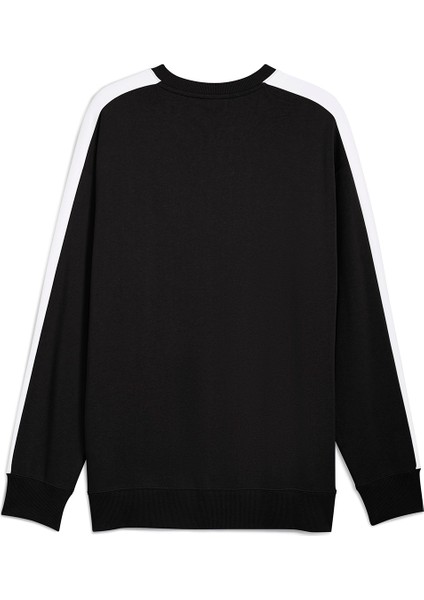 T7 Relaxed Crew Erkek Siyah Günlük Stil Sweatshirt 63343301 indirimleri