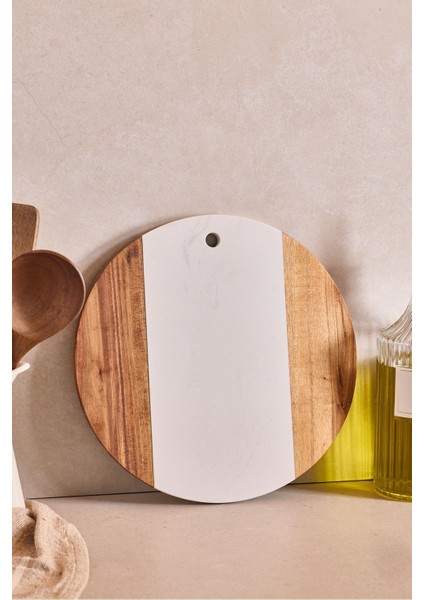 Geate Mermer Akasya Kesme Tahtası 30 cm modelleri