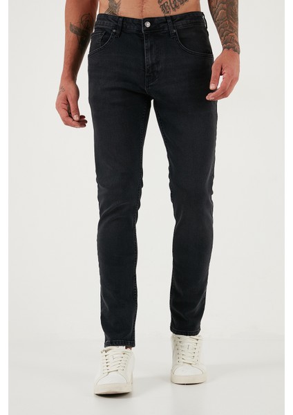 Streç Pamuklu Slim Fit Yüksek Bel Dar Paça Jeans Erkek Kot Pantolon 3300C03TOKYO fiyatları