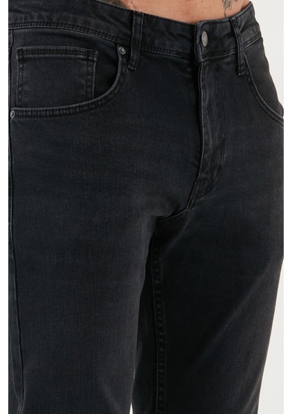 Streç Pamuklu Slim Fit Yüksek Bel Dar Paça Jeans Erkek Kot Pantolon 3300C03TOKYO