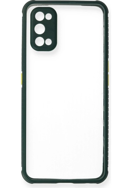 Newface Realme 7 Pro Kılıf Miami Şeffaf Silikon - Koyu Yeşil fiyatları