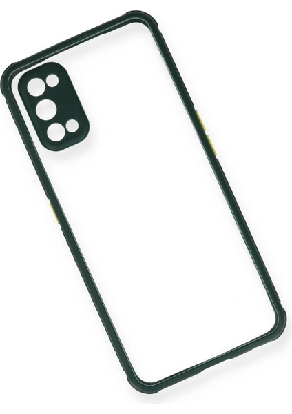 Newface Realme 7 Pro Kılıf Miami Şeffaf Silikon - Koyu Yeşil modelleri