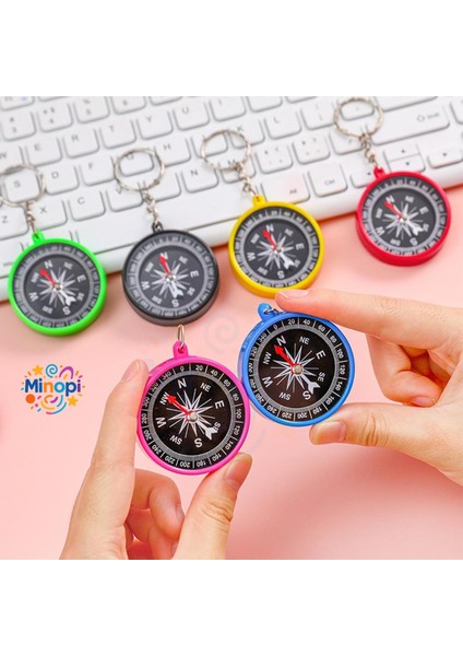 75 Adet Pusula Anahtarlık Renkli Plastik Küçük Pusula Okul Deney Gezi Cep Pusulası Manyetik Hediye fiyatları