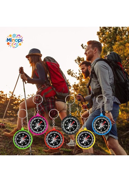 75 Adet Pusula Anahtarlık Renkli Plastik Küçük Pusula Okul Deney Gezi Cep Pusulası Manyetik Hediye indirimleri