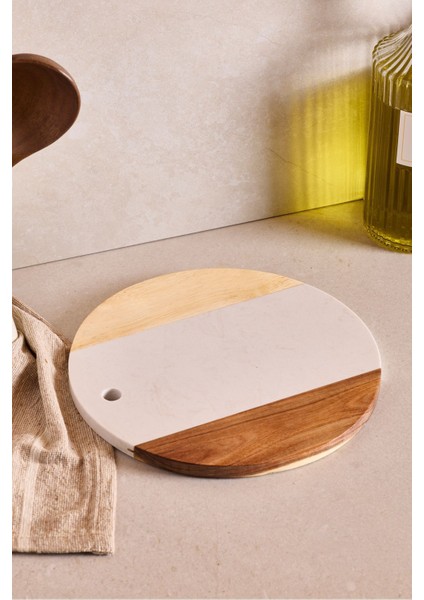 Geate Mermer Akasya Kesme Tahtası 25 cm fırsatları