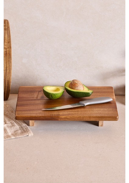 Akasya Dikdörtgen Ayaklı Doğrama Tahtası 33X22 cm fiyatları