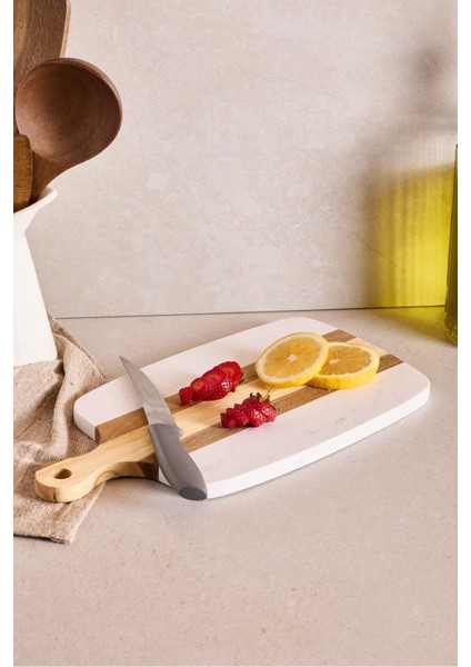 Geate Mermer Akasya Kesme Tahtası 34X18 cm