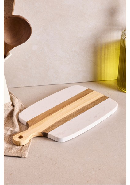 Geate Mermer Akasya Kesme Tahtası 34X18 cm fırsatları