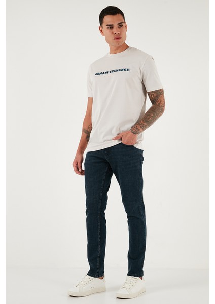 Streç Pamuklu Slim Fit Yüksek Bel Dar Paça Jeans Erkek Kot Pantolon 3300C46TOKYO