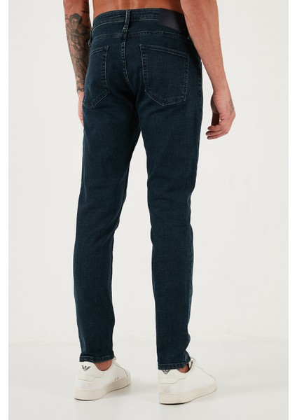 Streç Pamuklu Slim Fit Yüksek Bel Dar Paça Jeans Erkek Kot Pantolon 3300C46TOKYO indirimleri