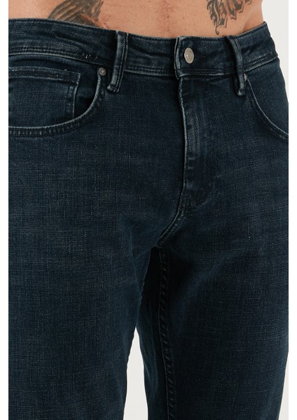 Streç Pamuklu Slim Fit Yüksek Bel Dar Paça Jeans Erkek Kot Pantolon 3300C46TOKYO