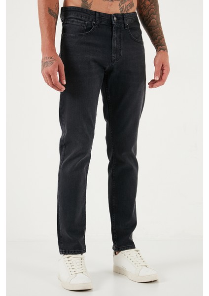 Streç Pamuklu Comfort Fit Yüksek Bel Boru Paça Jeans Erkek Kot Pantolon 4412C03TEXAS modelleri