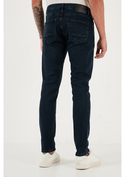 Streç Pamuklu Slim Fit Normal Bel Dar Paça Jeans Erkek Kot Pantolon 1124C47NAPOLI indirimleri