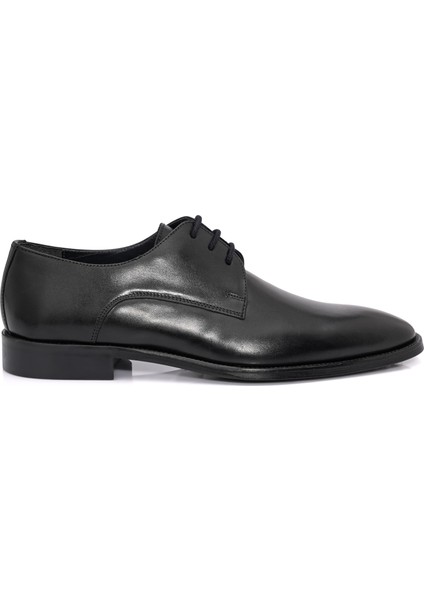 Bağcıklı Neolit Taban Deri Klasik Siyah Ayakkabı 2556 modelleri