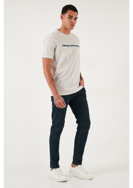 Streç Pamuklu Slim Fit Normal Bel Dar Paça Jeans Erkek Kot Pantolon 1124C46NAPOLI