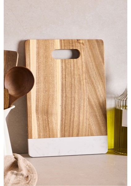 Geate Mermer Akasya Kesme Tahtası 35X25 cm modelleri