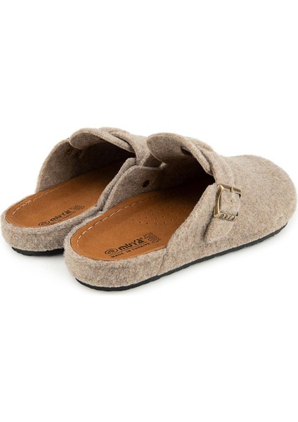 Hopea 36911 Anatomik Keçe Kadın Terlik Bej fırsatları