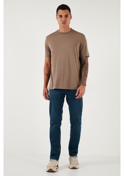 Streç Pamuklu Comfort Fit Yüksek Bel Boru Paça Jeans Erkek Kot Pantolon 4400C06TEXAS