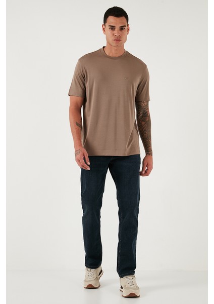 Streç Pamuklu Comfort Fit Yüksek Bel Boru Paça Jeans Erkek Kot Pantolon 4412C25TEXAS