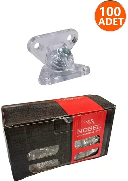 Açılı Şeffaf Çektirme 100 Adet