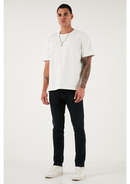 Streç Pamuklu Slim Fit Yüksek Bel Dar Paça Jeans Erkek Kot Pantolon 3300C14TOKYO