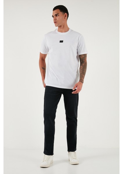 Streç Pamuklu Comfort Fit Yüksek Bel Boru Paça Jeans Erkek Kot Pantolon 4412C14TEXAS