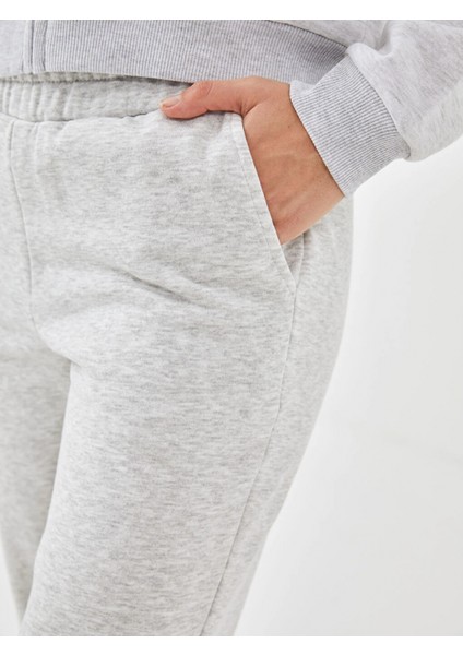 Xsıde Actıve Gri Beli Lastikli Kadın Kalın Jogger Spor Eşofman Altı modelleri