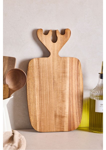 Akasya Geyikli Kesme Tahtası 43X24 cm fiyatları