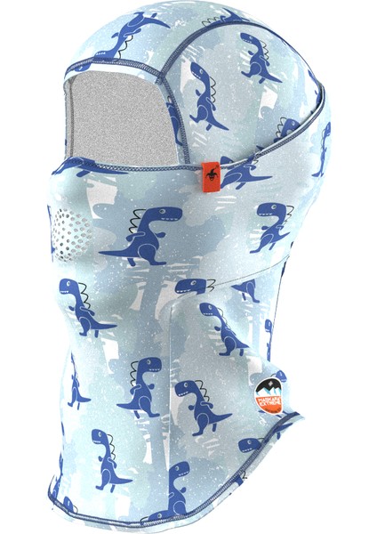 Kids Pro Balaklava Baskılı Su Itici Özellikli(Dwr) Snowboard Kayak, Motosiklet, Bisiklet Kar Maskesi (MASKB007)