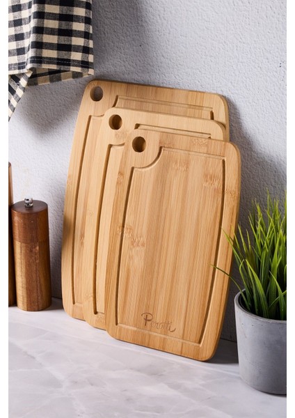 Bamboo 3 Lü Kesme Tahtası