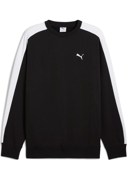 T7 Relaxed Crew Erkek Siyah Günlük Stil Sweatshirt 63343301 fırsatları